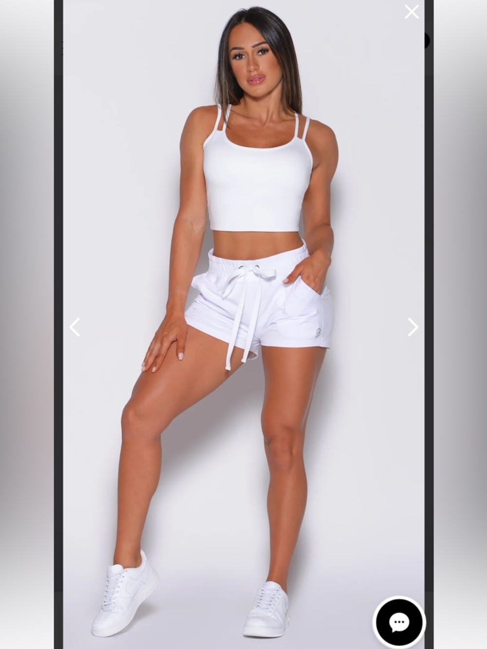 Bombshell Sportswear BLUE Drawstring jogger Shorts and Matching Tank